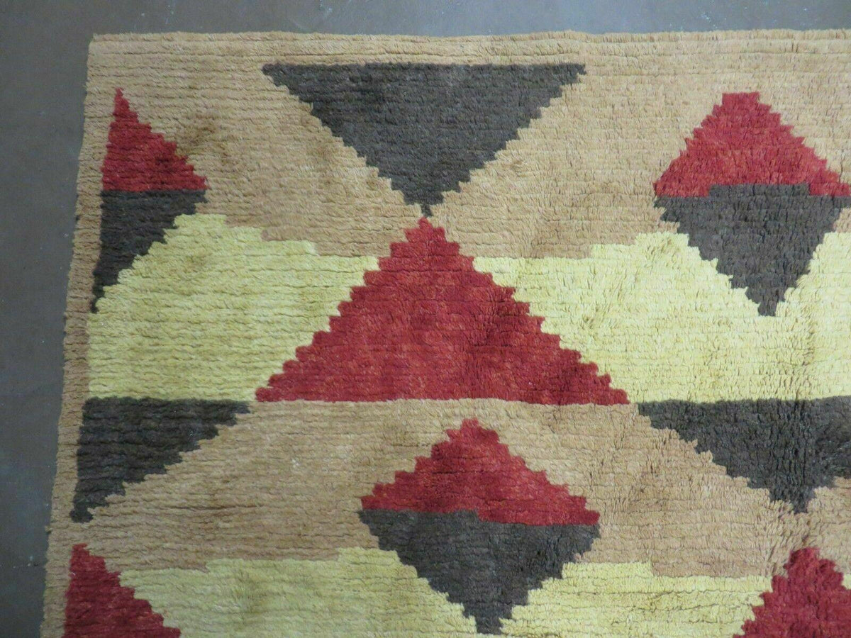 6' X 8' Handmade Tibetan Nepal Chinese Wool Rug Art Deco Contemporary Modern - Jewel Rugs, view 7