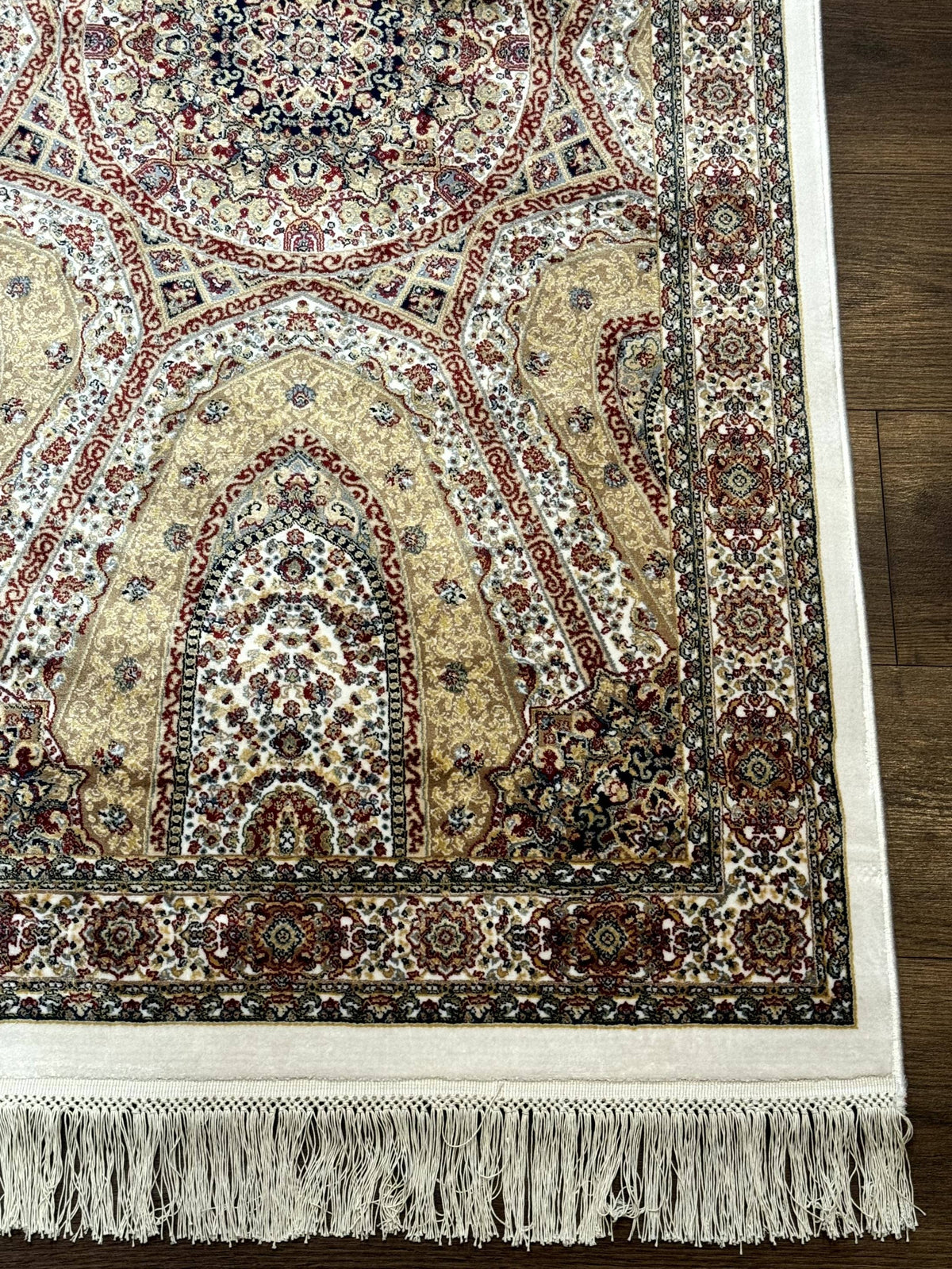 Turkish Silk Runner Rug 2.6 x 12, Hereke Mamluk Runner, Bamboo Silk, New - Jewel Rugs, view 9