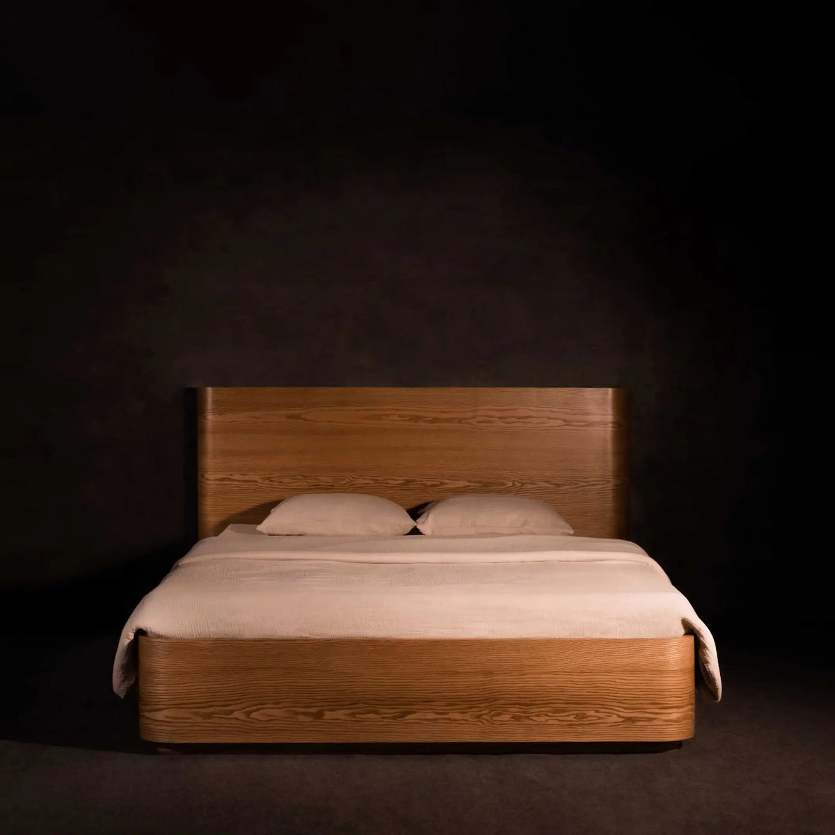 Flow Bed by BEC Furniture — solid ash, view 1