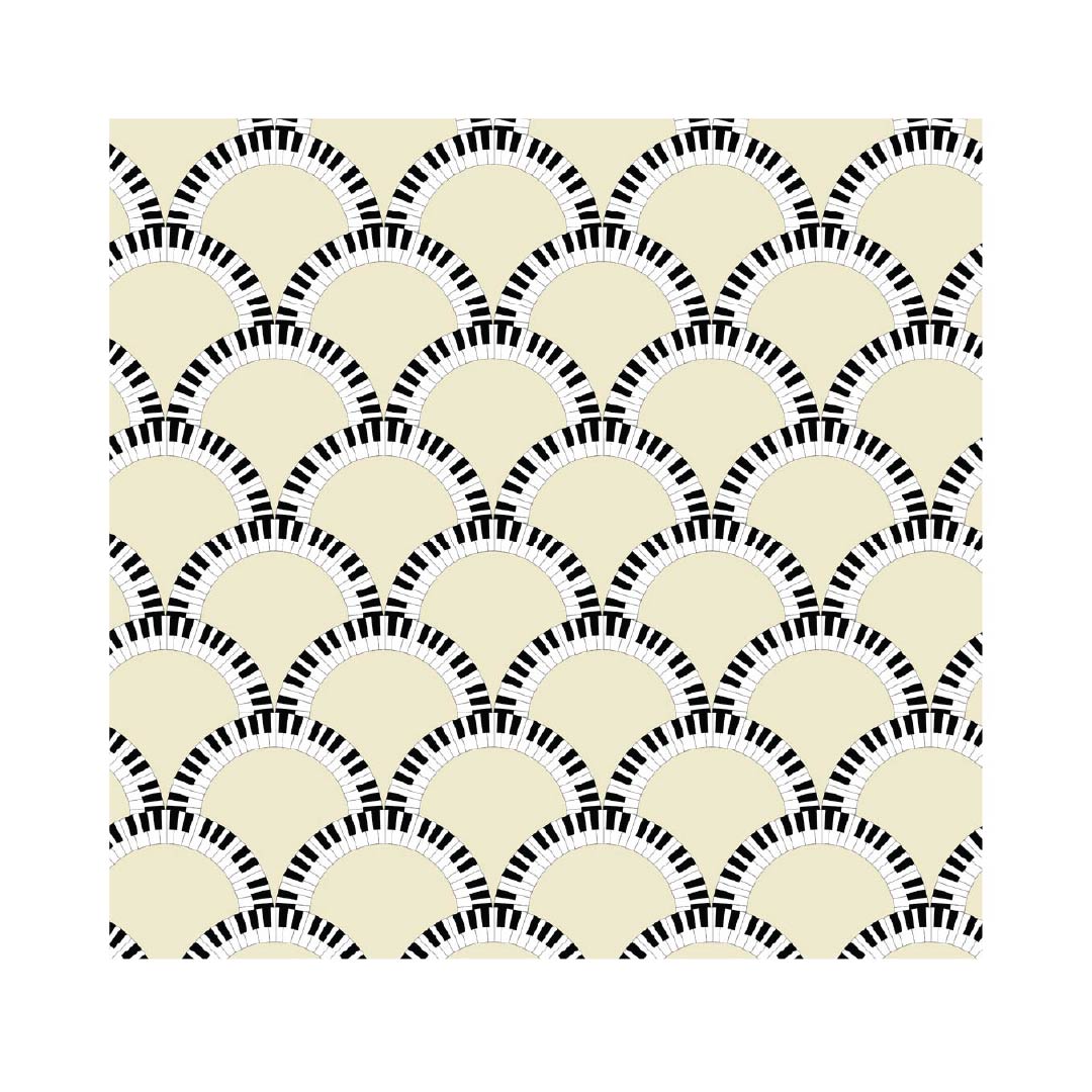 CUSTOM ART DECO JAZZ AGE WALLPAPER Yellow by Art Decor Designs image 3
