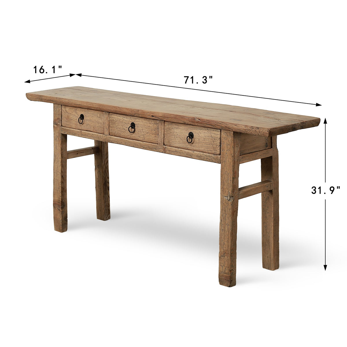 Milo Three Drawers Desk image