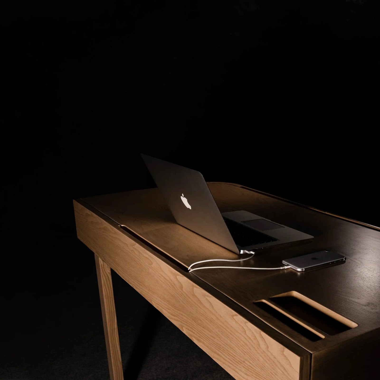 Flow Lite Work Table by BEC Furniture — solid ash, view 5