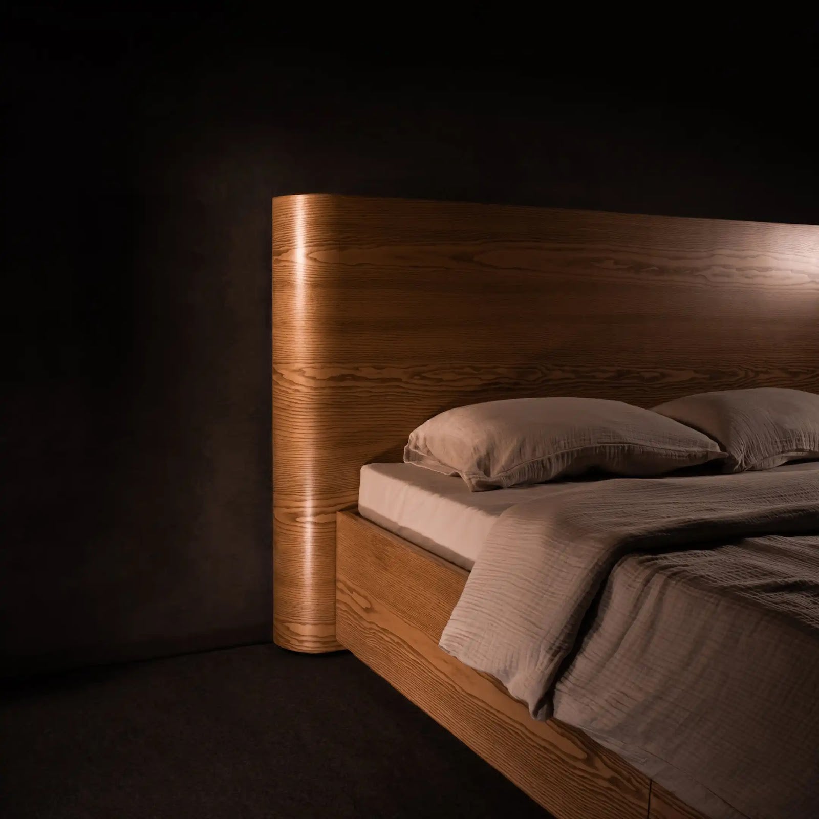 Flow Bed by BEC Furniture — solid ash, view 5