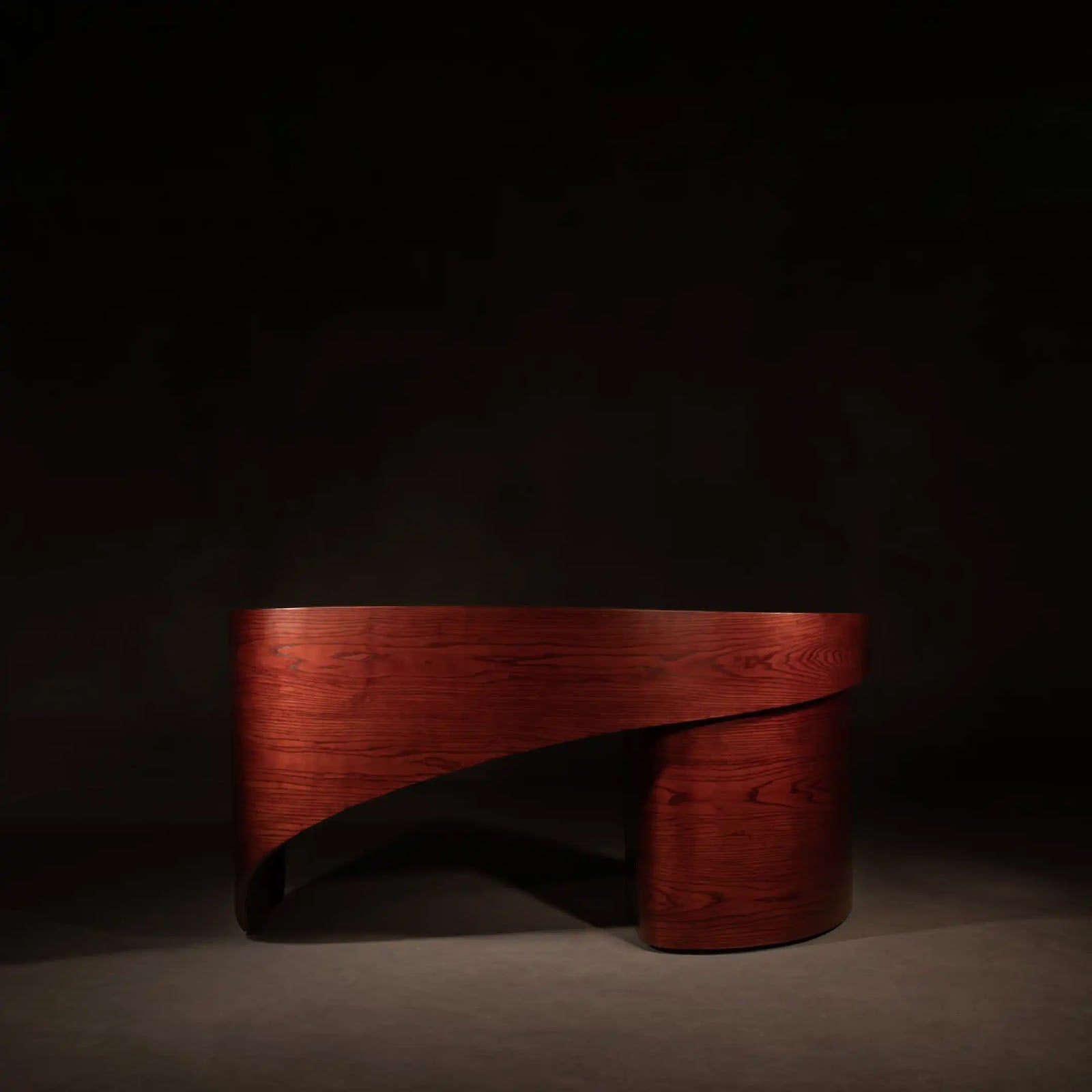 Wind Work Table by BEC Furniture — solid ash, view 1