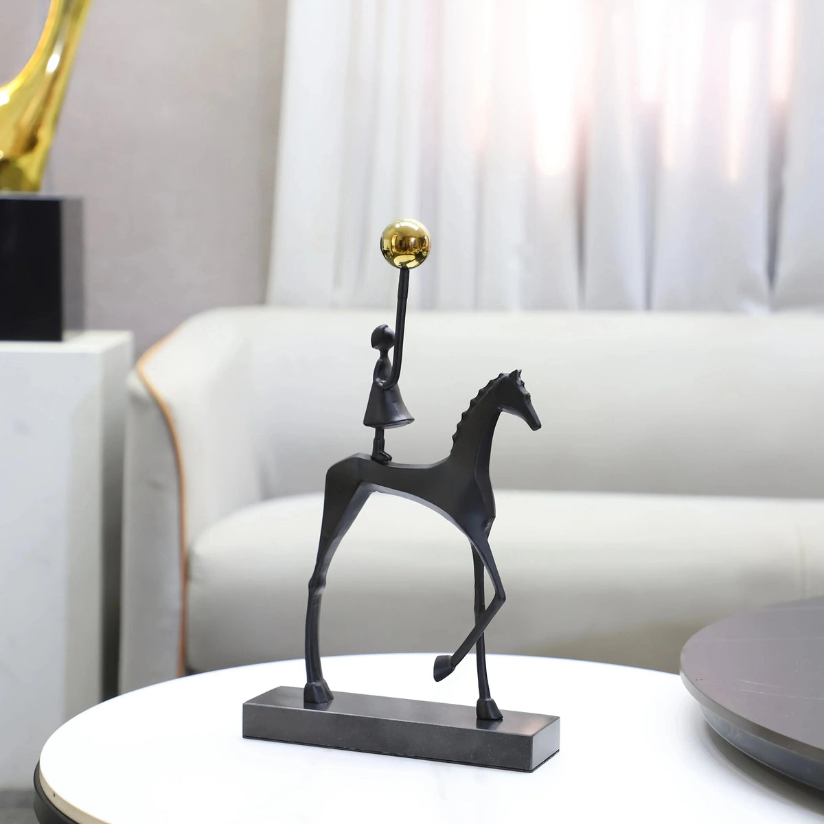 1pc Creative Cast Iron Metal Horse Ornament Home Living Room Luxury Decorative TV Cabinet Bar Tabletop Decorat — House of Avana, view 2 of 22