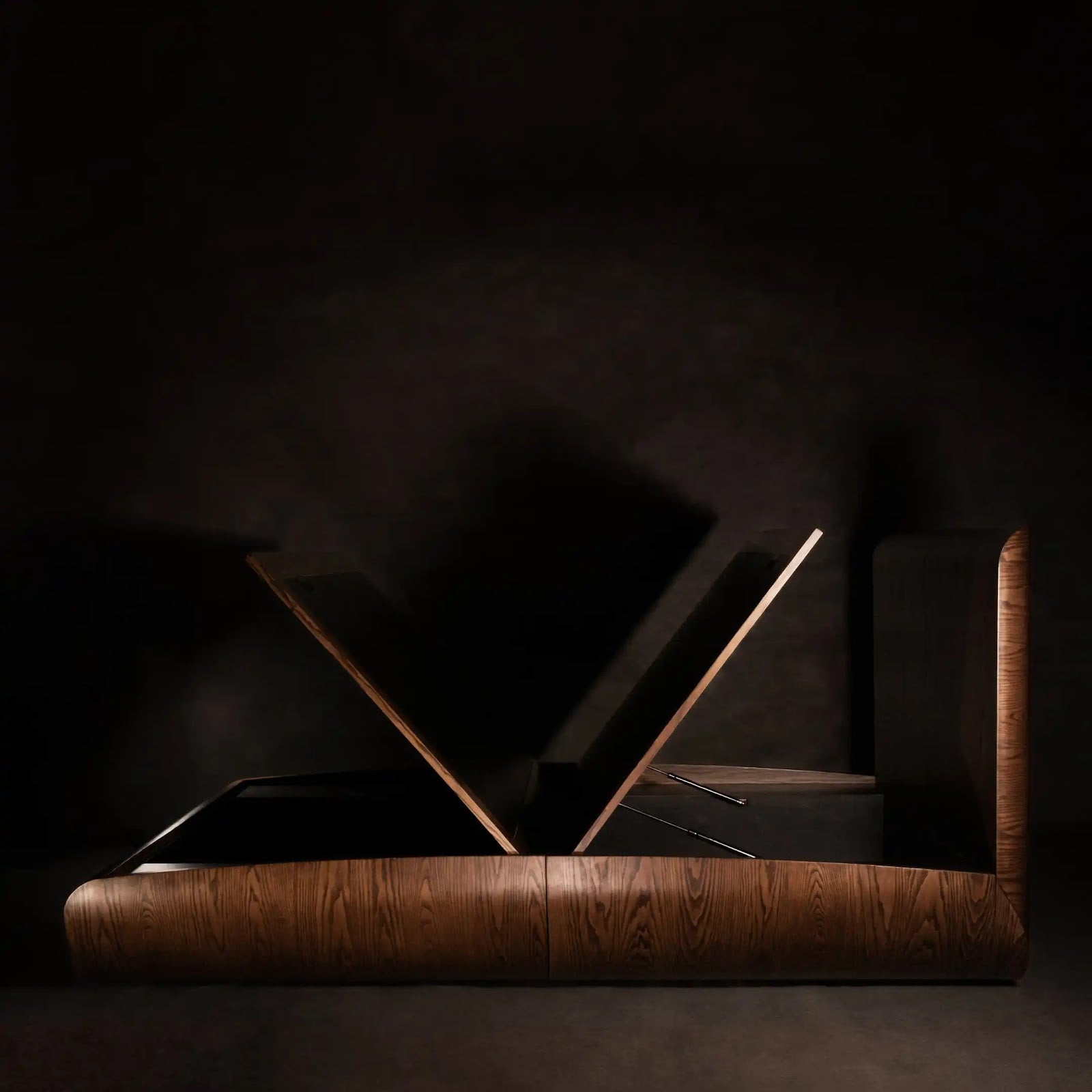 Wave Bed by BEC Furniture — solid ash, view 3
