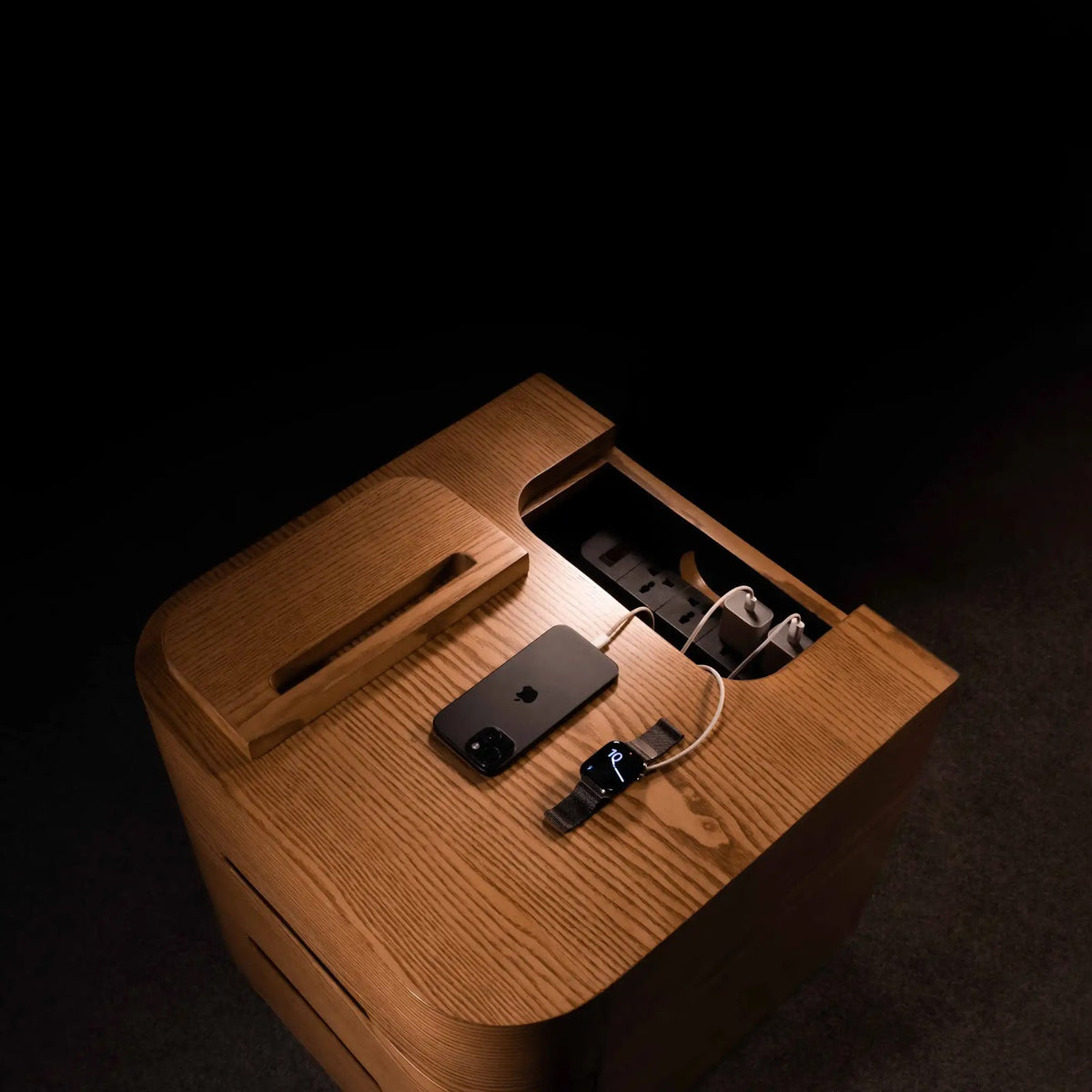 Flow End Table by BEC Furniture — solid ash, view 5