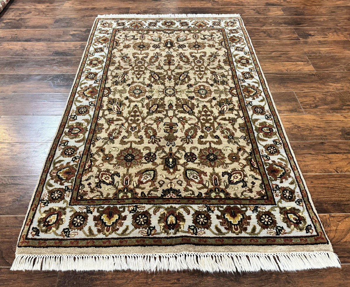Pak Persian Rug 4x6, Floral Allover Vintage Oriental Carpet, Handmade Wool Rug - Jewel Rugs, view 2