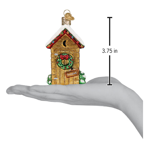 Holiday Outhouse Ornament