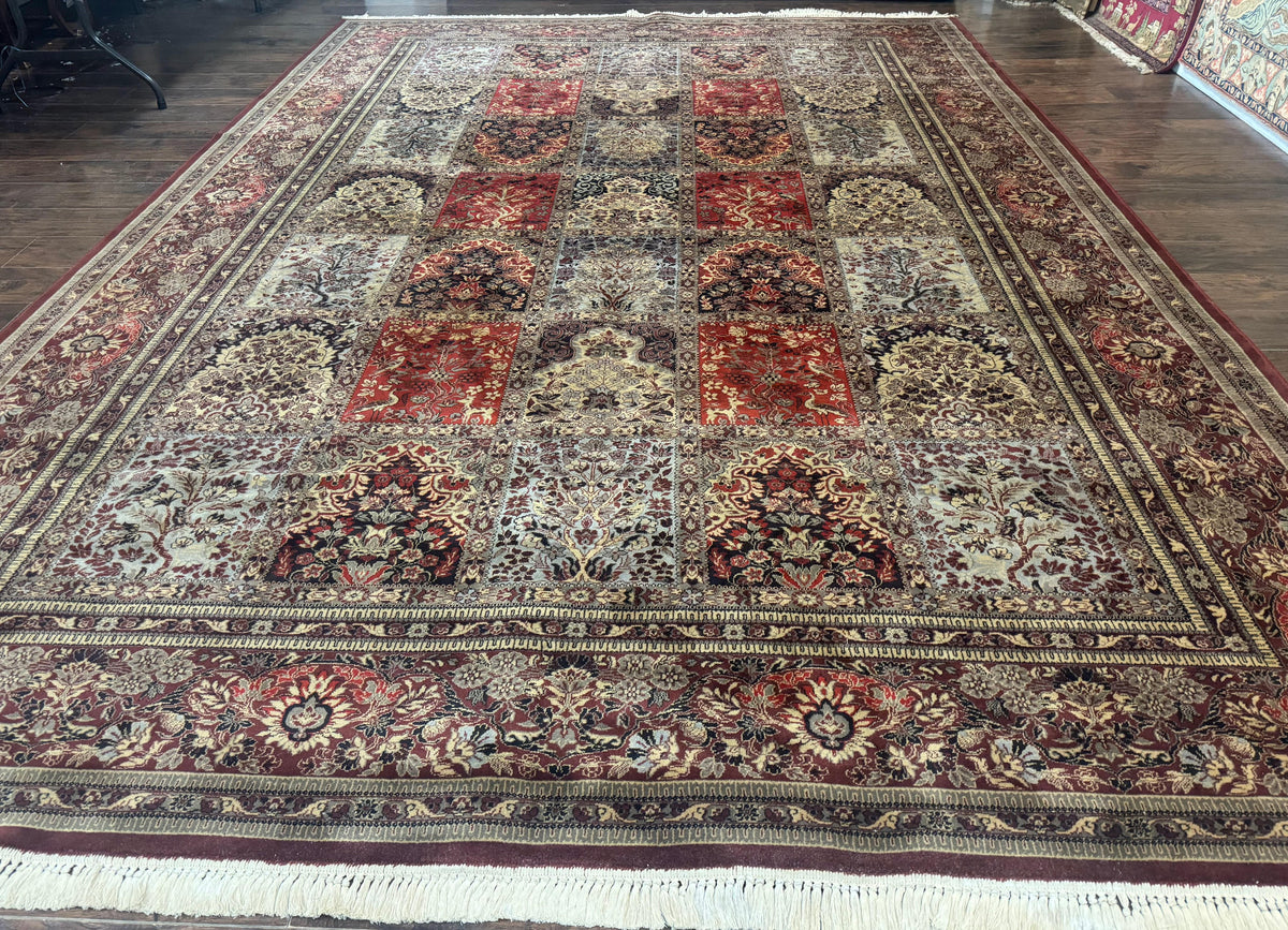 Couristan Rug 10x14, Belgium Power Loomed Carpet, Vintage Wool Oriental Rug, Multicolor Panel Design, 10 x 14 Room Sized Rug - Jewel Rugs, view 2