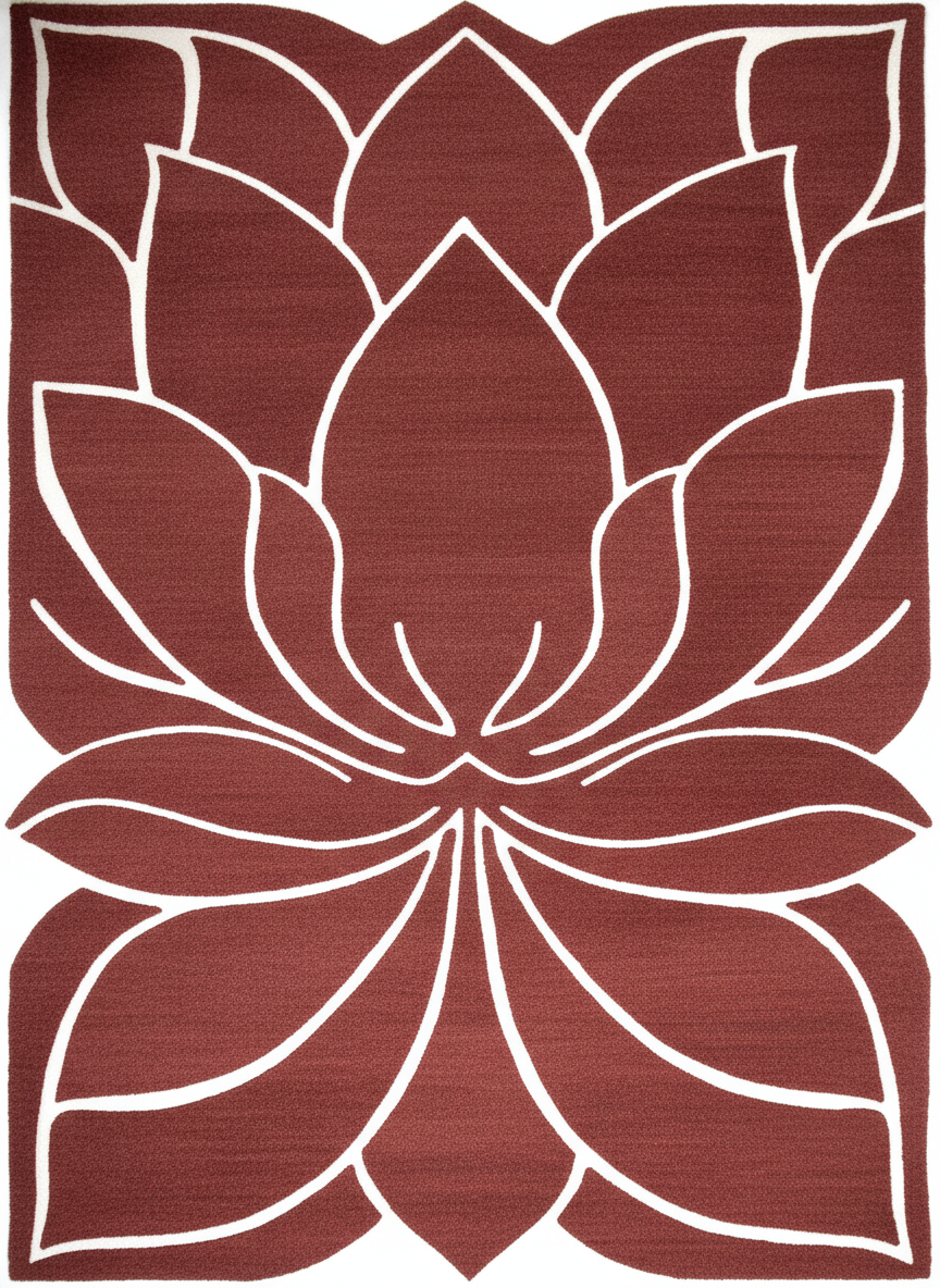 Lotus Rug Hand Tufted Rug Sample