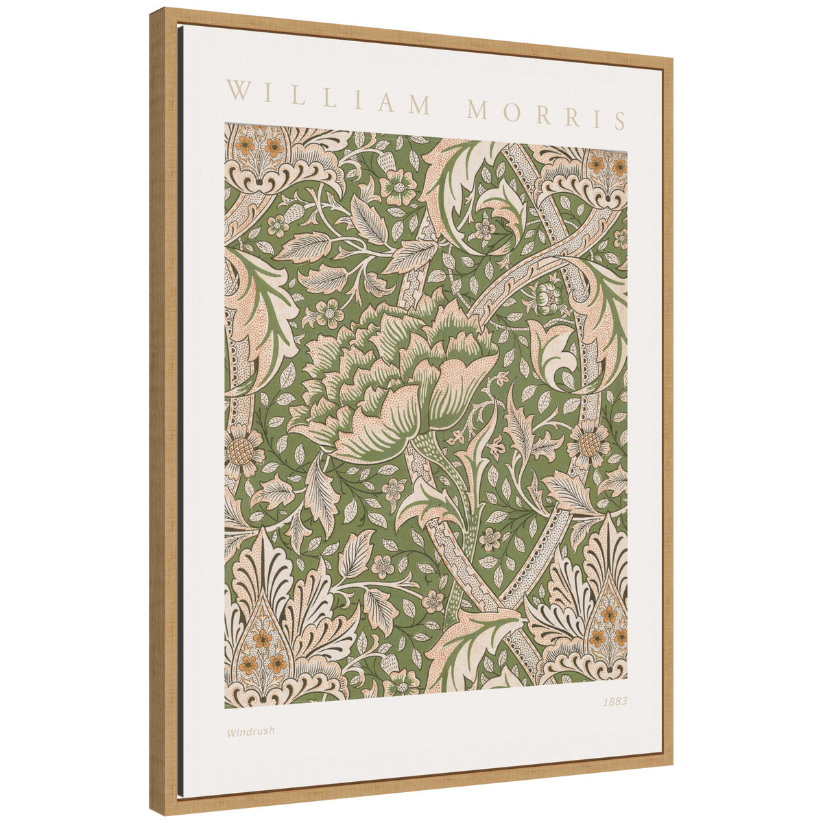 Sylvie Poster William Morris Windrush 1883 Framed Canvas by The Art Institute of Chicago