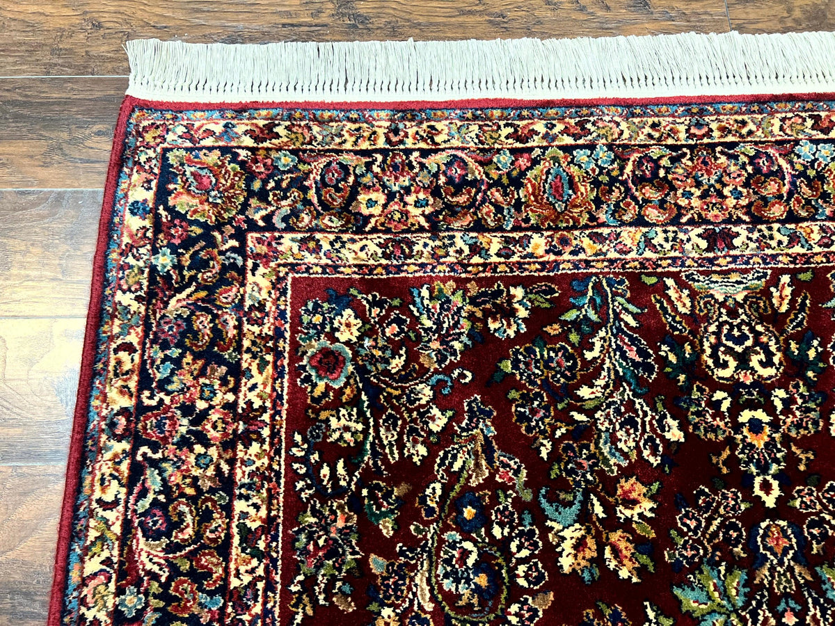 Karastan Rug 5.9 x 9 Red Sarouk Rug #785, Karastan Wool Rug, Karastan Carpet, Original 700 Series Vintage Karastan Oriental Rug Discontinued - Jewel Rugs, view 7
