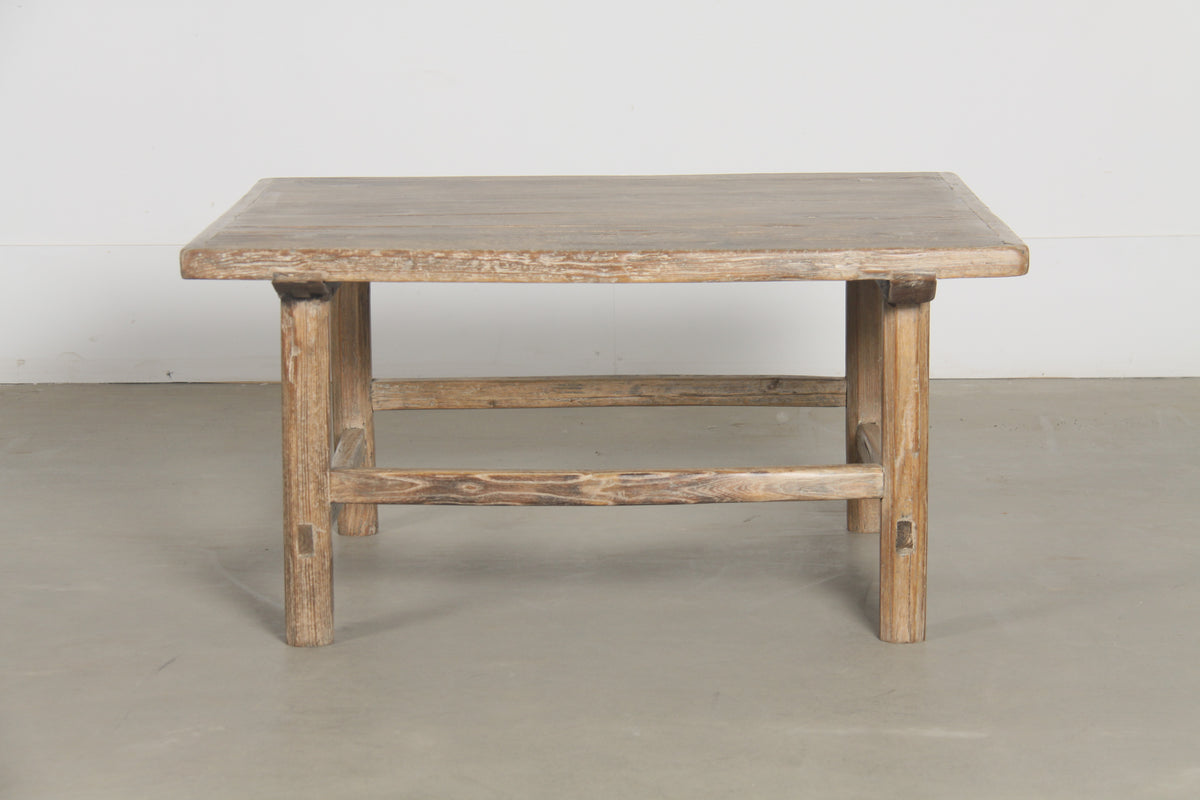 Elmwood Vintage Coffee Table Weathered Natural 36x34x18H
