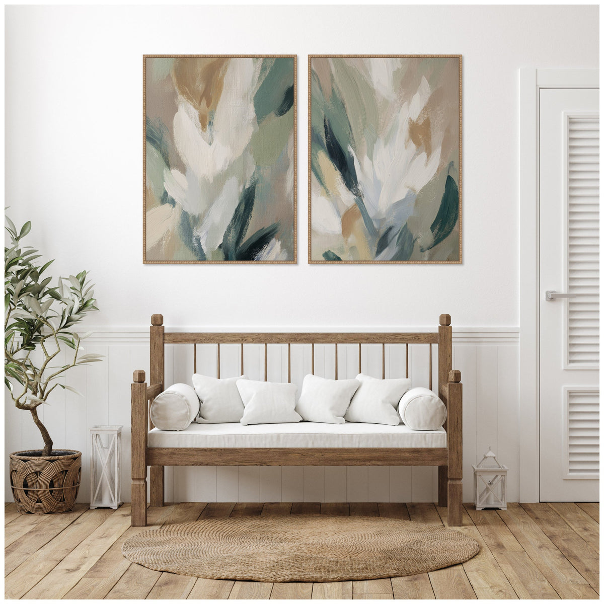 Plant Form No. 1 & No. 2 2 Piece Framed Canvas Wall Art Set by Amy Lighthall
