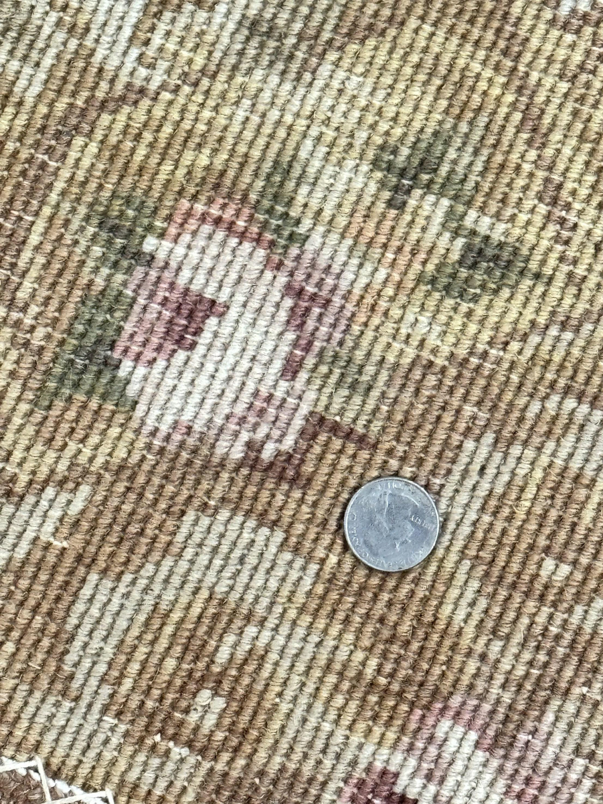 Chinese Aubusson Rug 3.6 x 5, Beige and Gold, Handmade Vintage Elegant European Design Carpet, Plush Wool, Handmade - Jewel Rugs, view 11