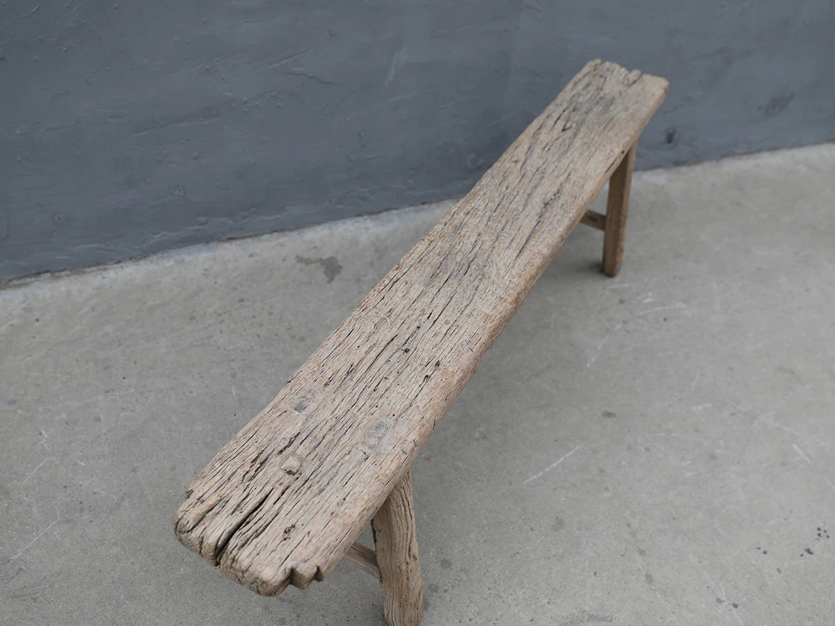 Vintage Noodle Bench | Rustic Natural Reclaimed Wood
