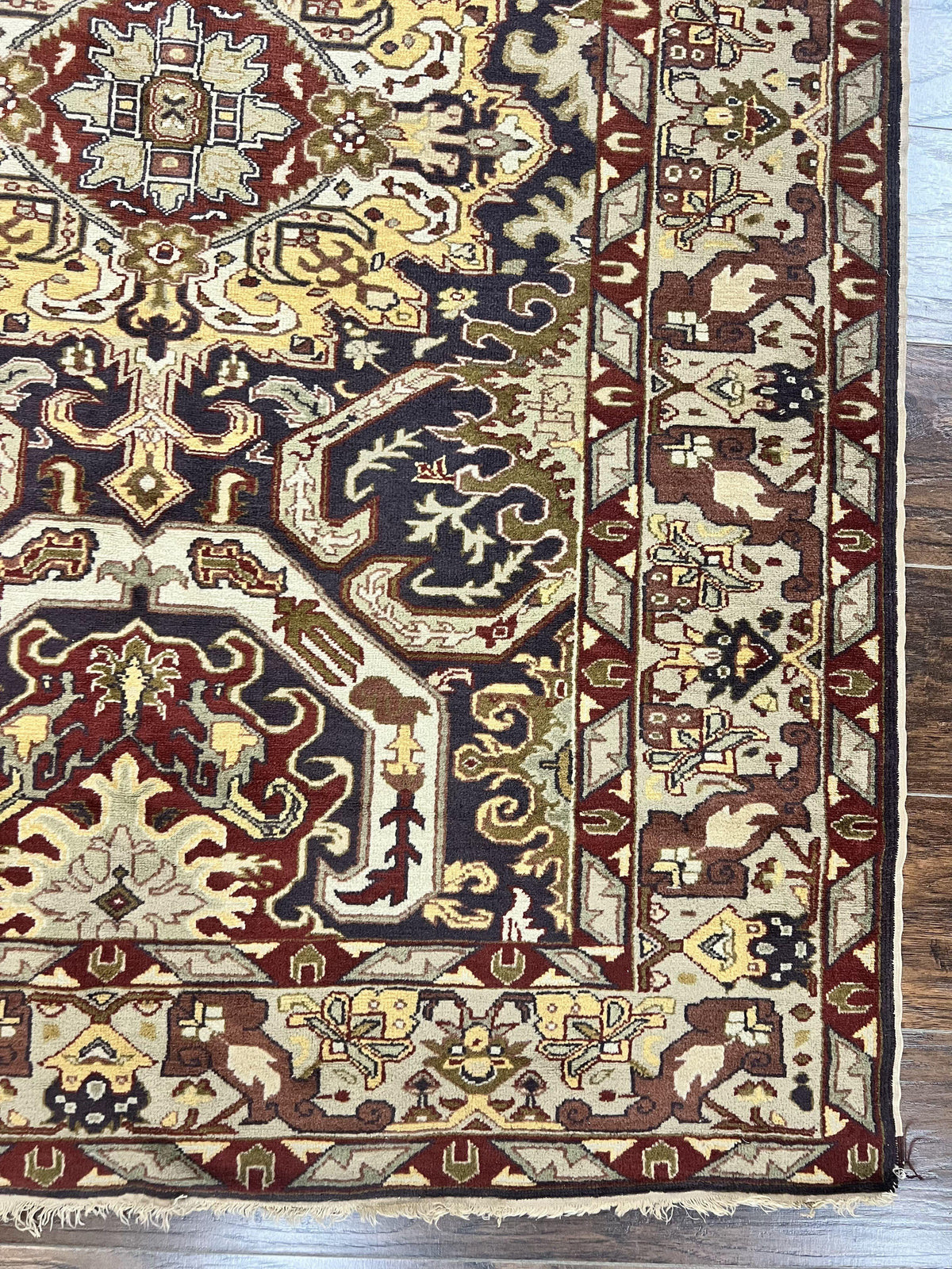 Antique Caucasian Rug, Kuba Seychour Rug, Handmade Wool Oriental Carpet, Azerbaijan Rug - Jewel Rugs, view 8