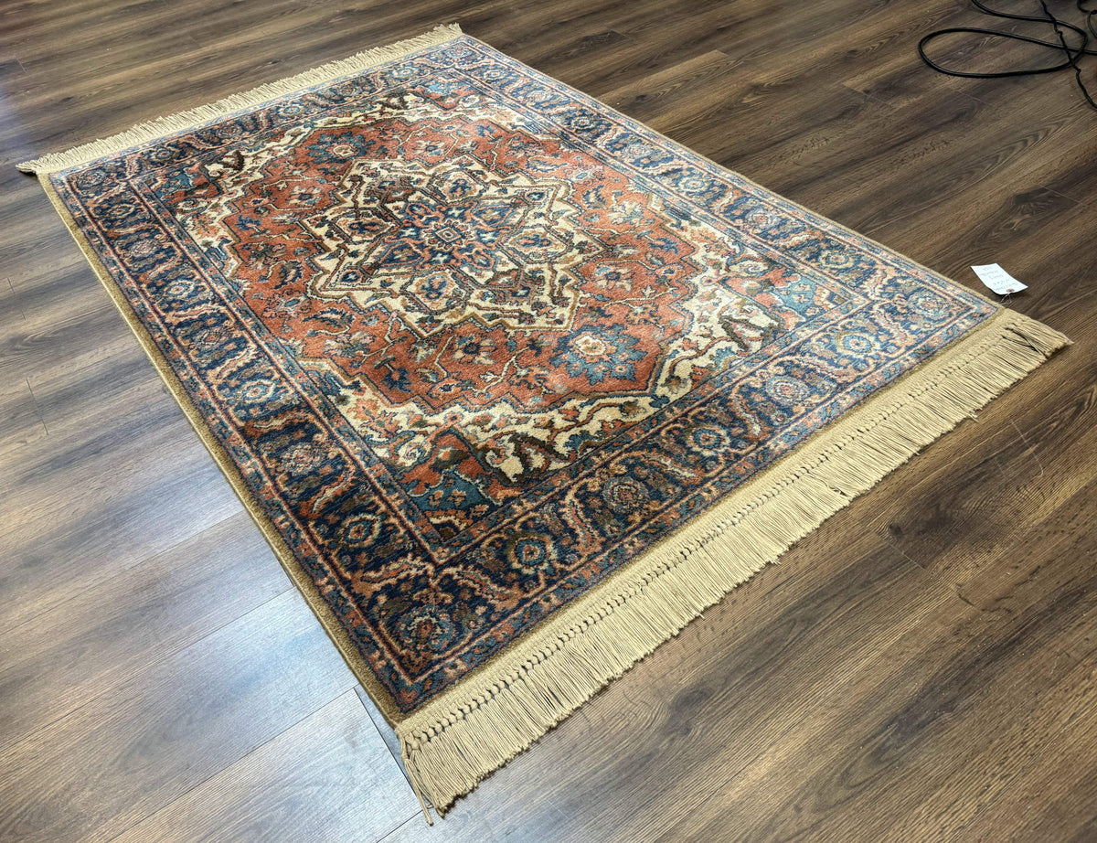 Karastan Rug 4x6, Vintage Karastan #744 Antique Serapi Pattern, Wool Pile, Original 700 Series Karastan Carpet - Jewel Rugs, view 13