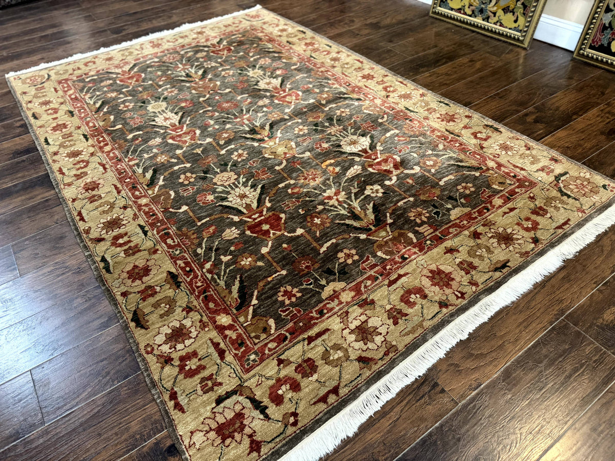 Pak Persian Mahal Rug 6x9, Floral Handmade Wool Traditional Oriental Carpet - Jewel Rugs, view 13