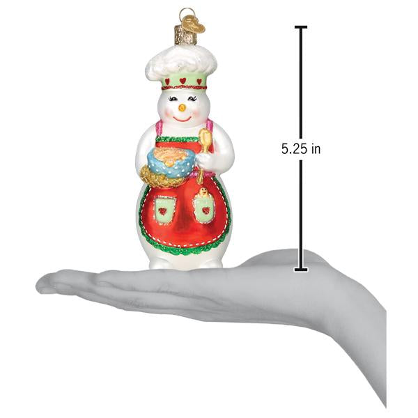 Snow Woman Chef Ornament