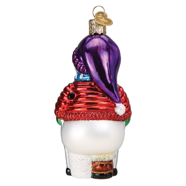 Snowman With Crutches Ornament
