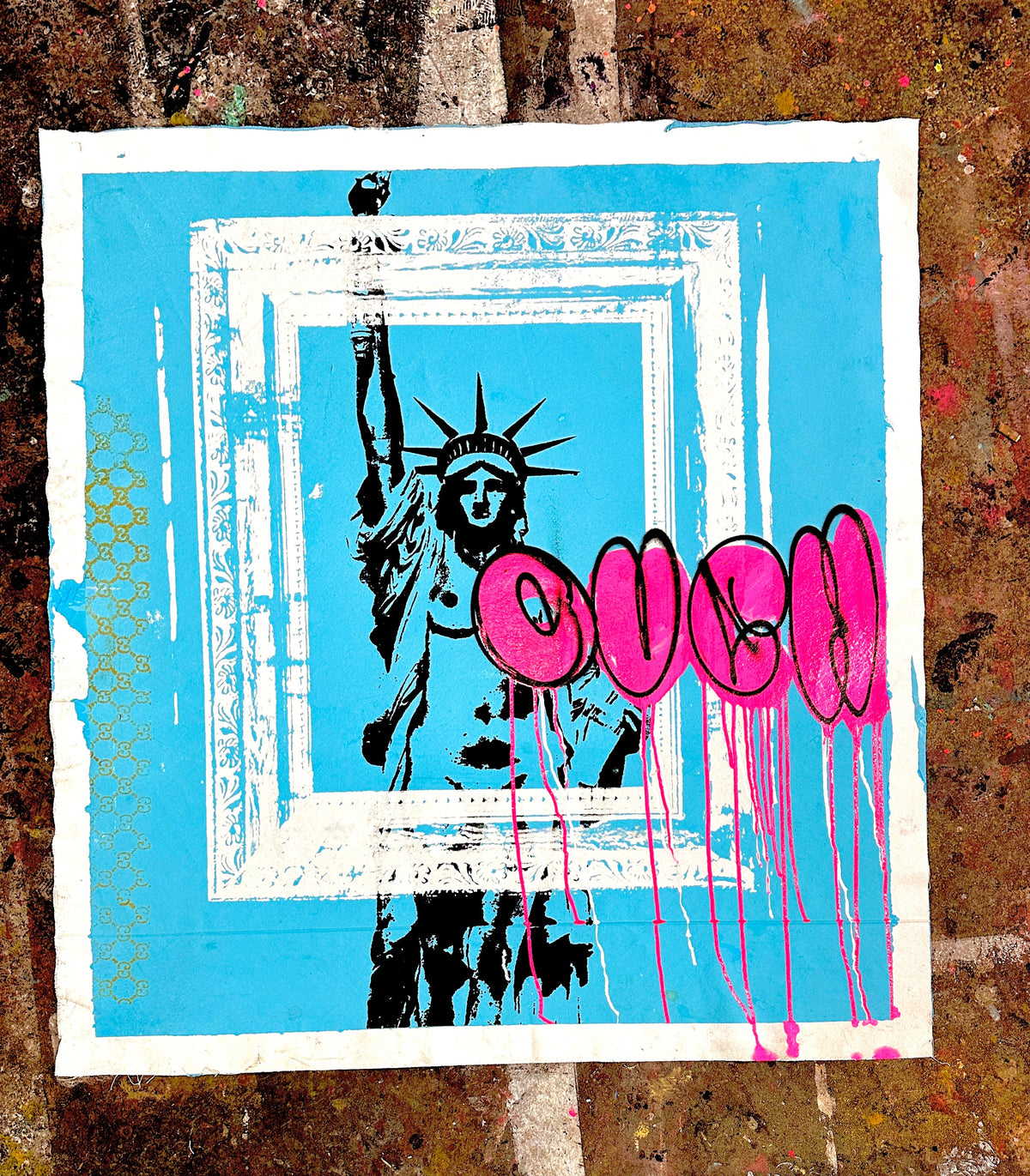 Framed Liberty Ouch - Denis OUCH