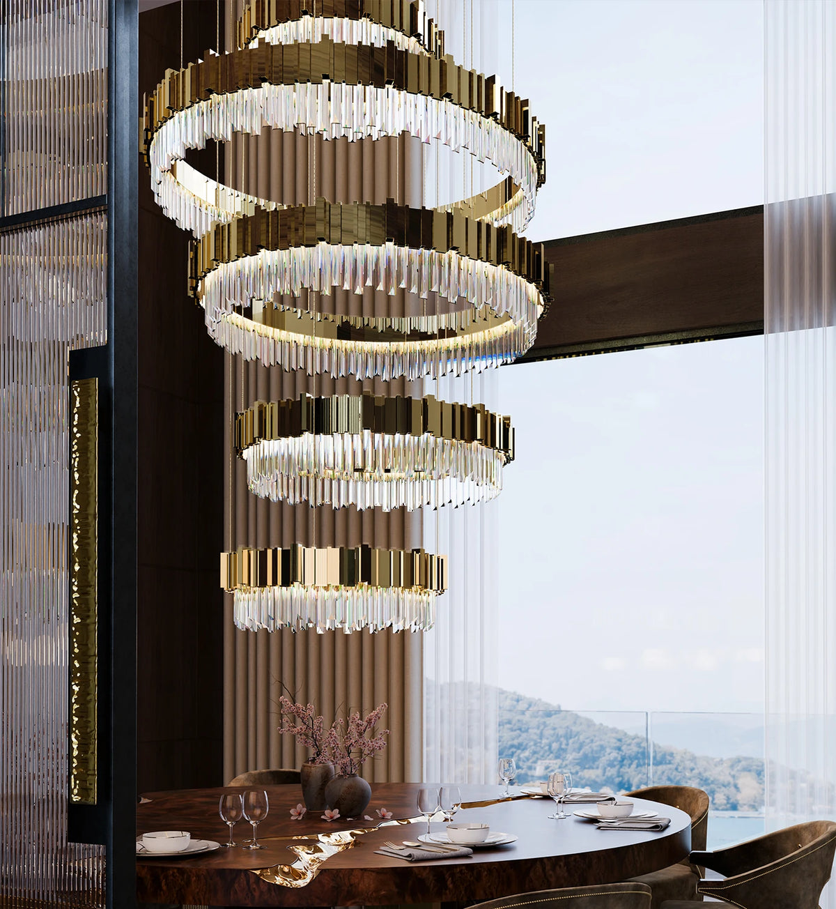 Empire Slim V Chandelier by Luxxu – view 2