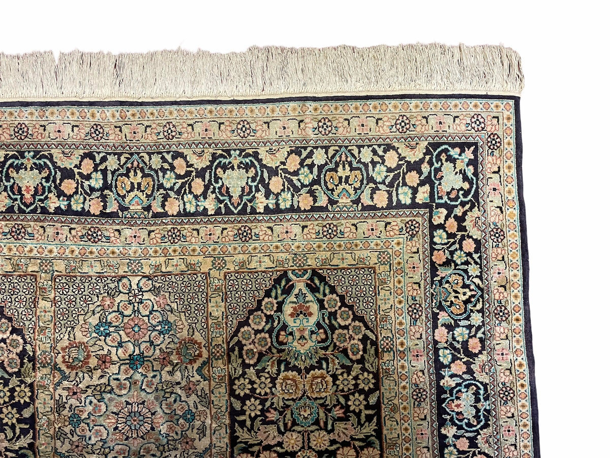 4' X 6' Vintage Fine Hand Made Turkish Oriental Silk Rug 400 KPSI Wow - Jewel Rugs, view 8