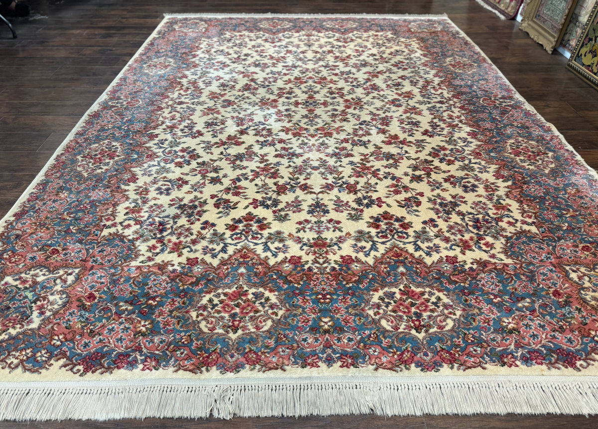 Karastan Rug 8.8 x 12 Ivory Kirman #788, Original 700 Series, Wool Karastan Carpet, Karastan Area Rug, Vintage Karastan, Living Room Rug - Jewel Rugs, view 2