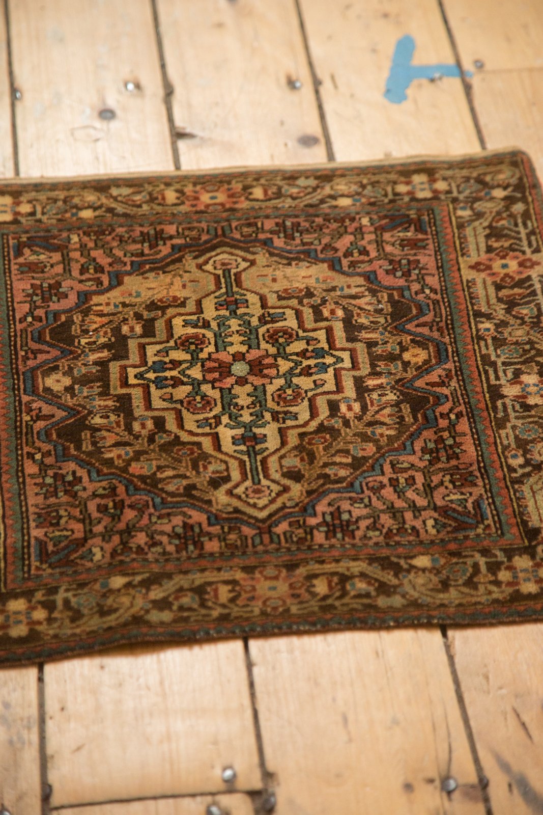 2x2 Vintage Josan Sarouk Square Rug Mat