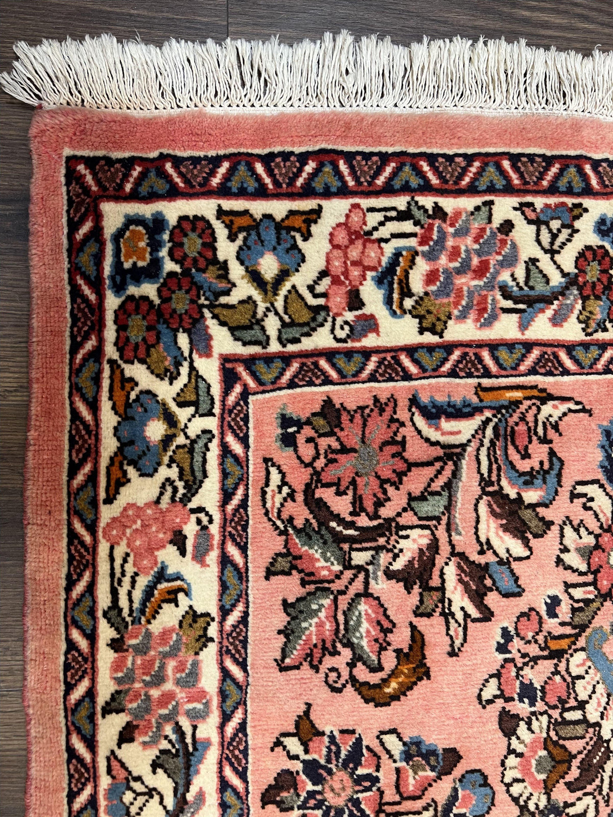 Persian Sarouk Runner Rug 2.9 x 13.6, Wool Floral Hand Knotted Runner - Jewel Rugs, view 6