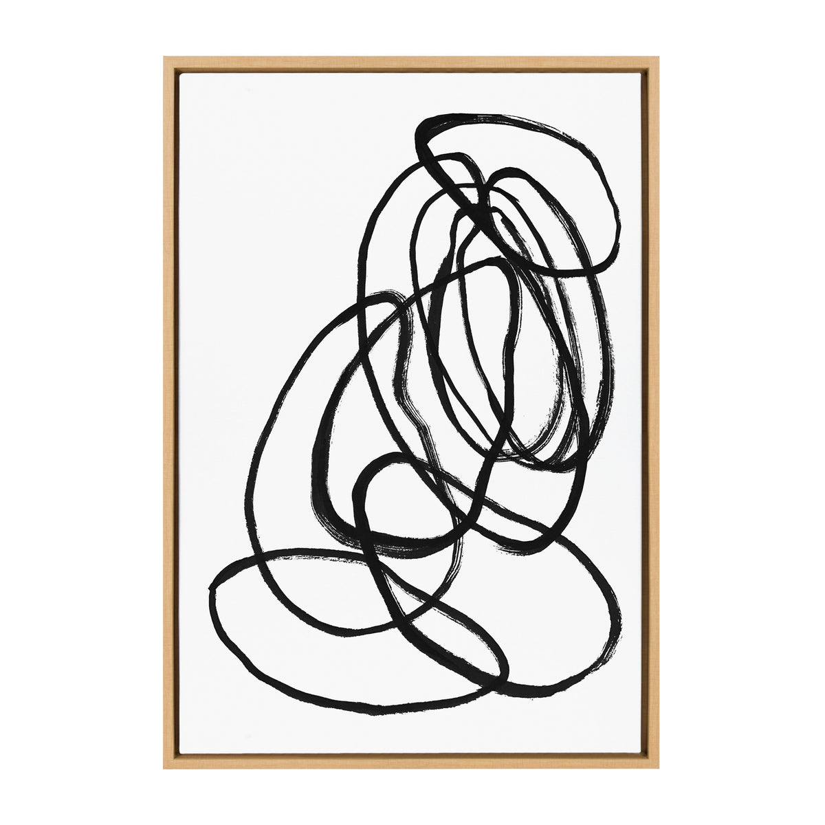 Sylvie Ring of Light 2 Framed Canvas by Nikki Chu