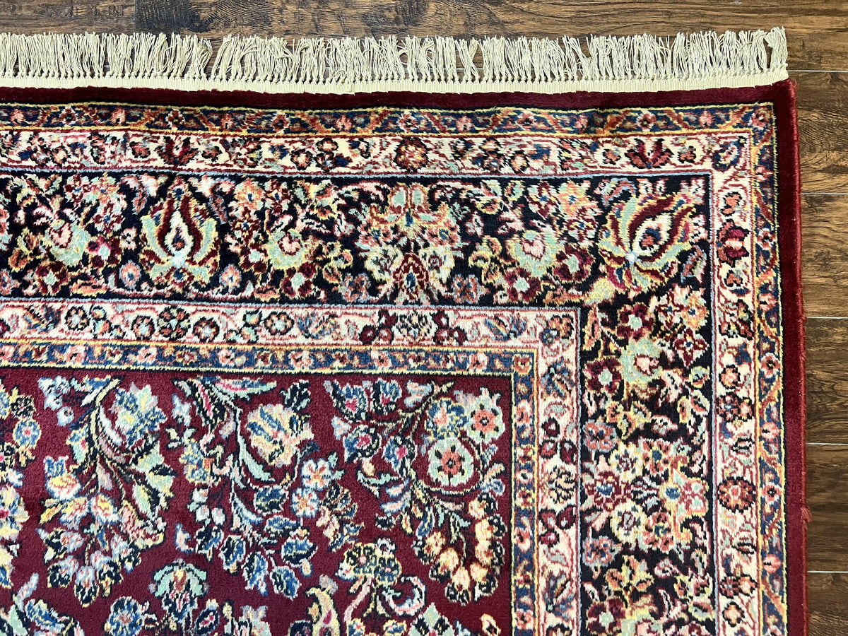 Karastan Rug 9x12 Red Sarouk #785, Wool Karastan Carpet, Discontinued Vintage, Original 700 Series, Karastan Area Rug - Jewel Rugs, view 8
