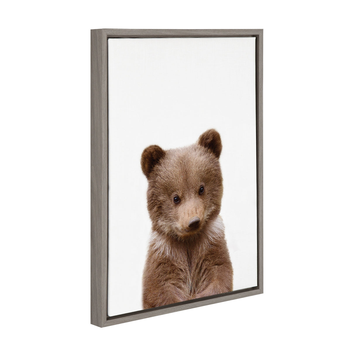 Sylvie Baby Bear Framed Canvas by Amy Peterson