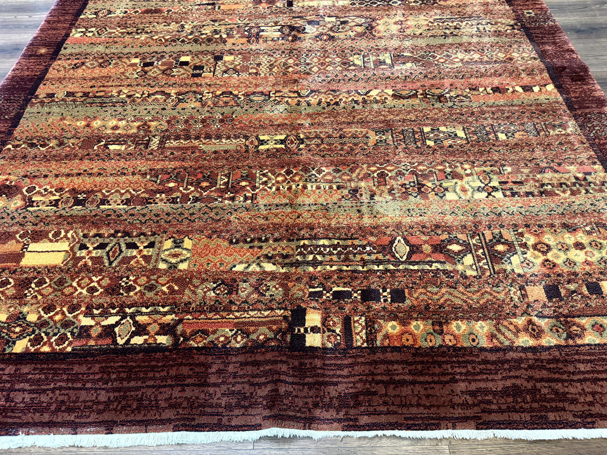 Couristan Rug 8x11 Brown Contemporary Wool Belgium Power Loomed Carpet - Jewel Rugs, view 6