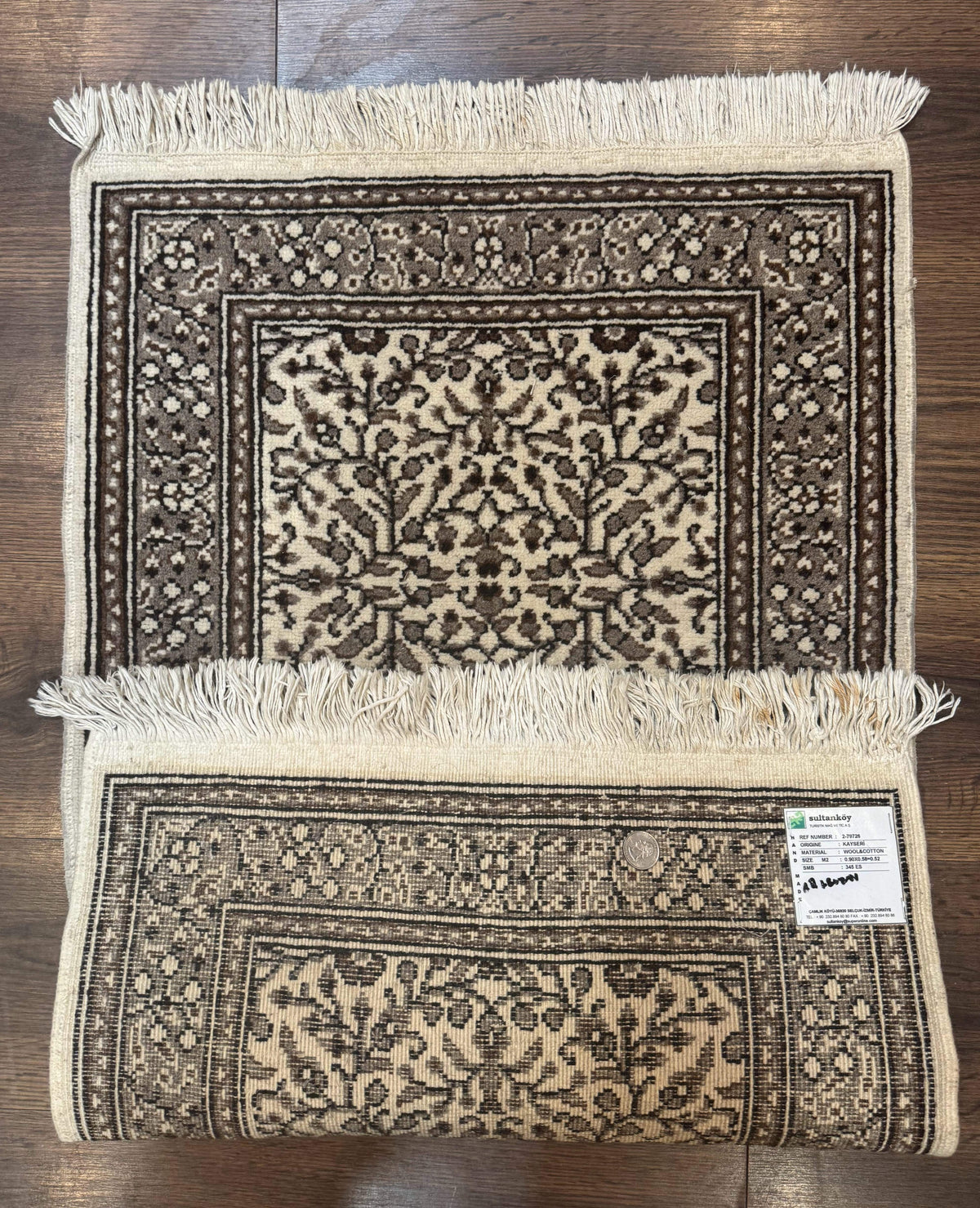 Small Turkish Kayseri Rug 2x3, Allover Pattern - Jewel Rugs, view 9