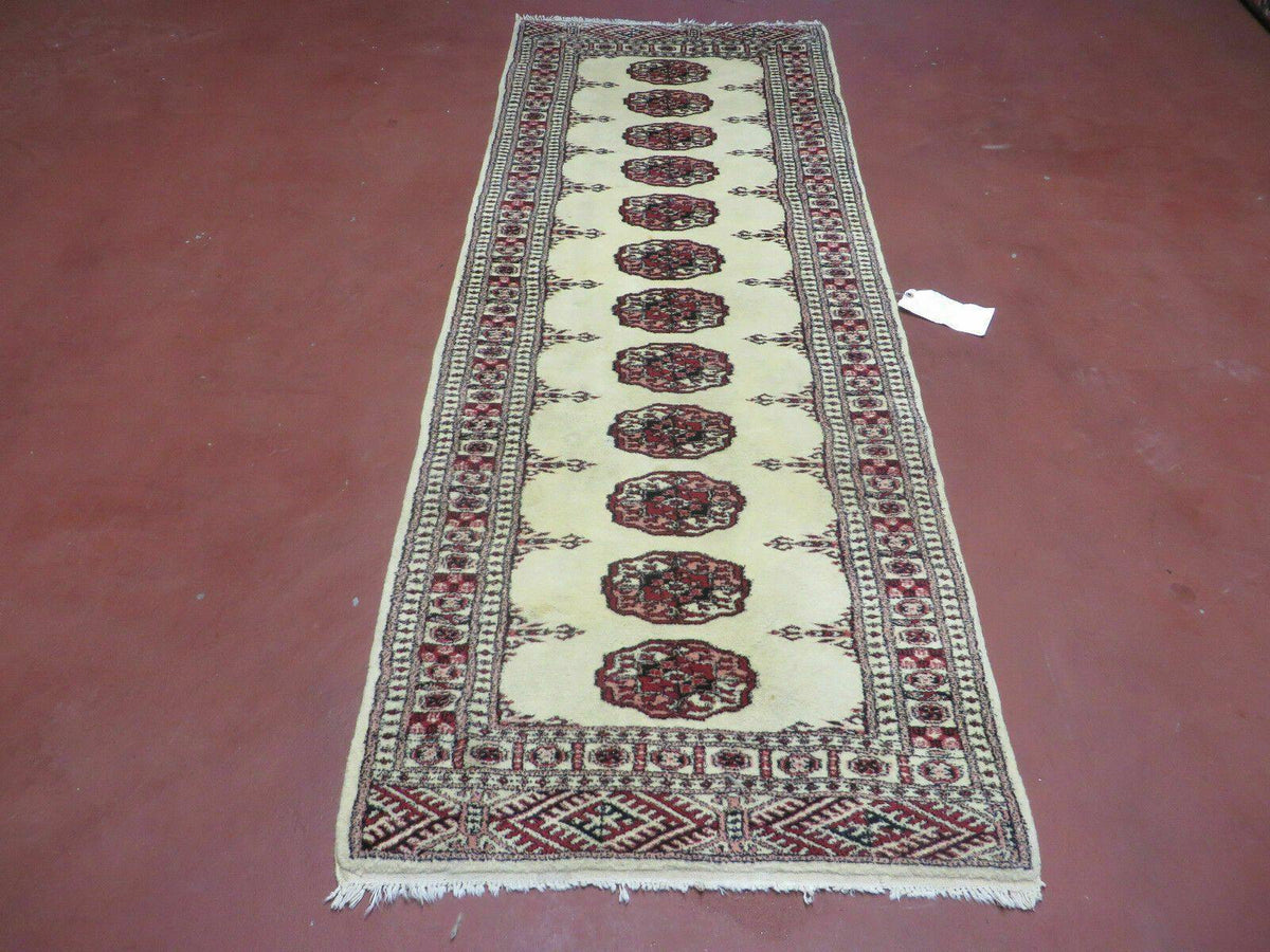 2' 7" x 7' Handmade Finely Knotted Pakistani Turkoman Bokhara Detailed Wool Rug - Jewel Rugs, view 2