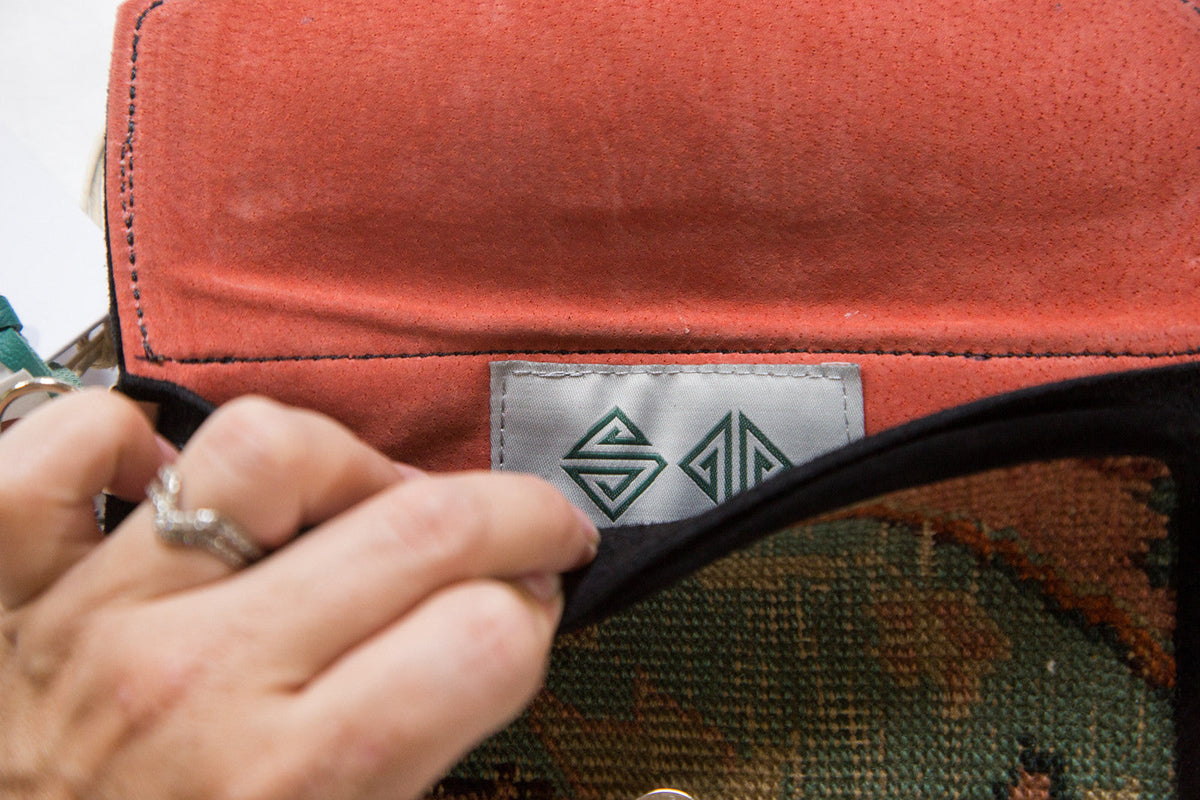 Handmade Rug Fragment Bag