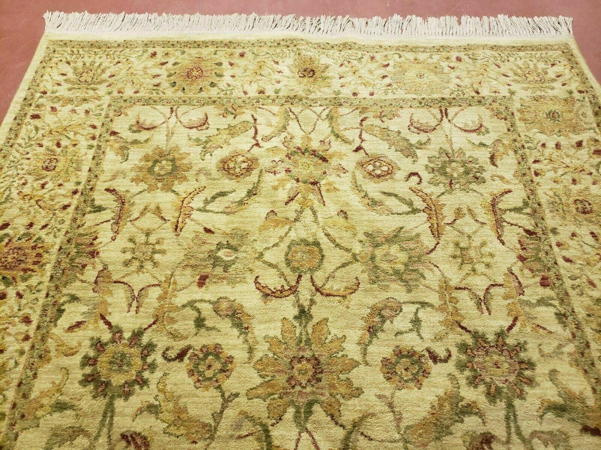 Belgium Power Loomed Rug 5x7, Vintage Oriental Wool Carpet, Beige - Jewel Rugs, view 12