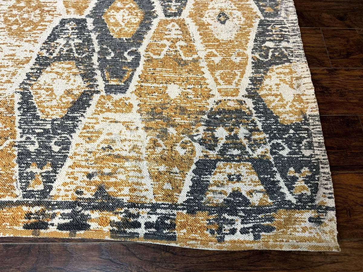Handmade Contemporary Modern Indian Rug 8x10, Colorful - Jewel Rugs, view 10