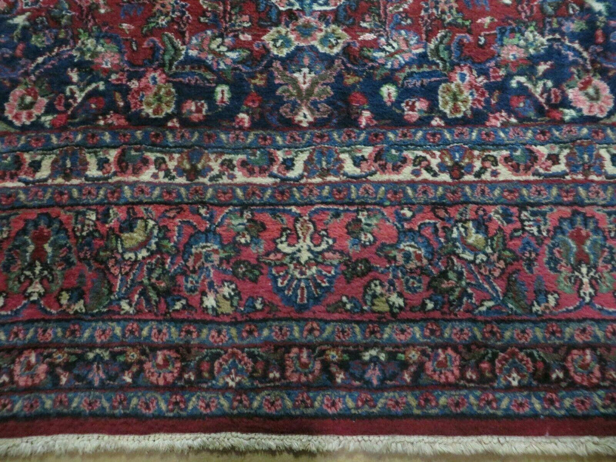 Persian Sarouk Rug 9x12 - Semi Open Field Medallion Carpet - Jewel Rugs, view 6