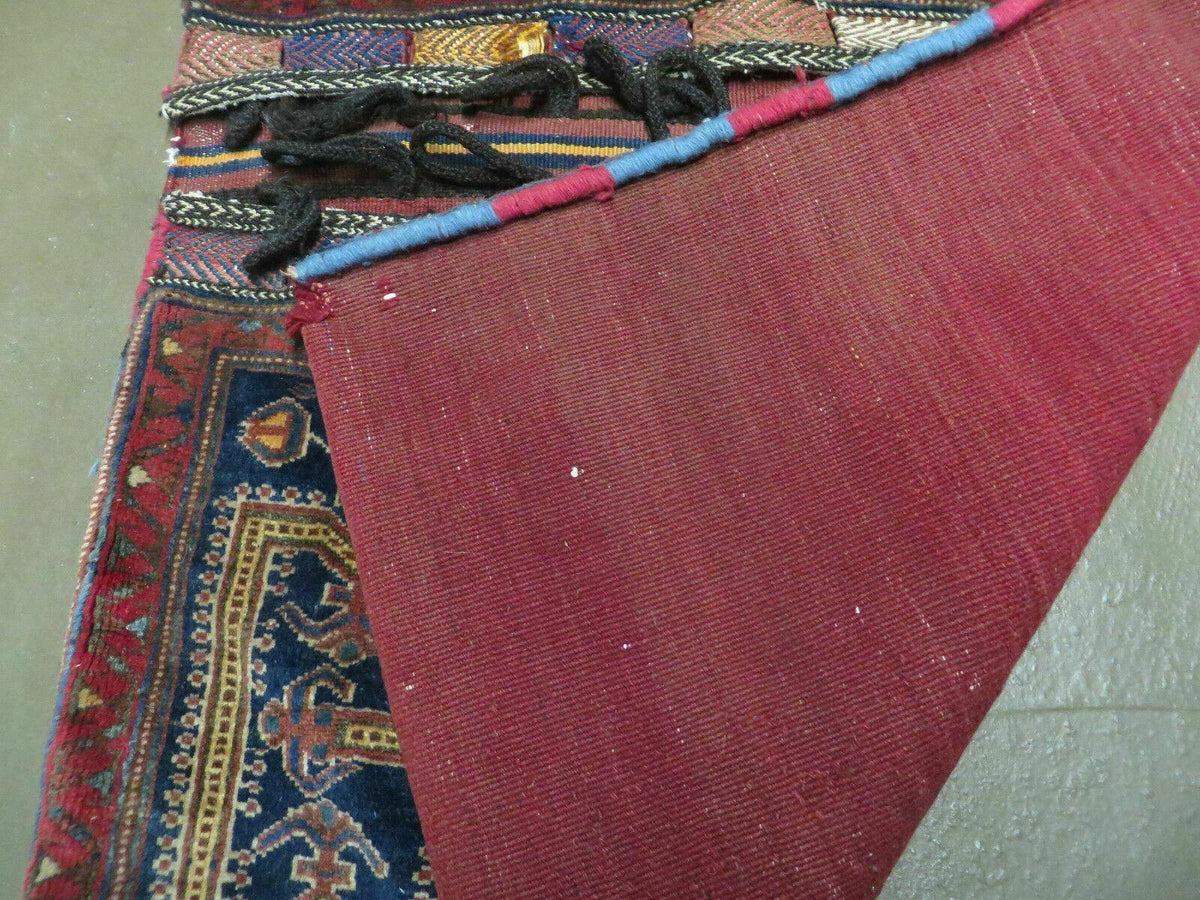 3' X 4.5' Antique Handmade Turkish Tribal Wool Rug Double Saddle Bag Nice - Jewel Rugs, view 10