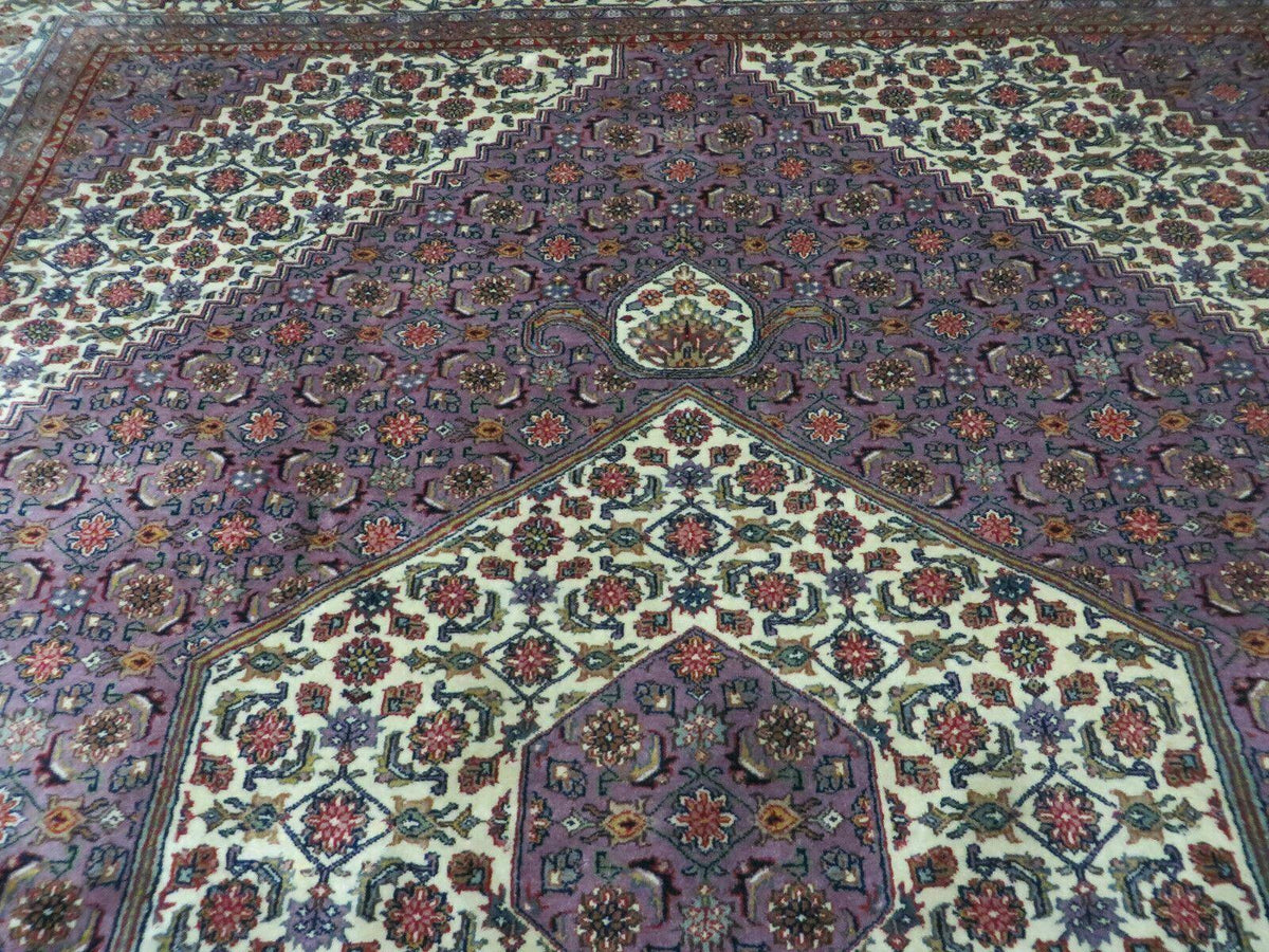 8' X 10' Vintage Fine Handmade India Wool Rug Hand Knotted Carpet Detailed Nice - Jewel Rugs, view 2