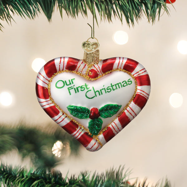 Peppermint Heart Ornament