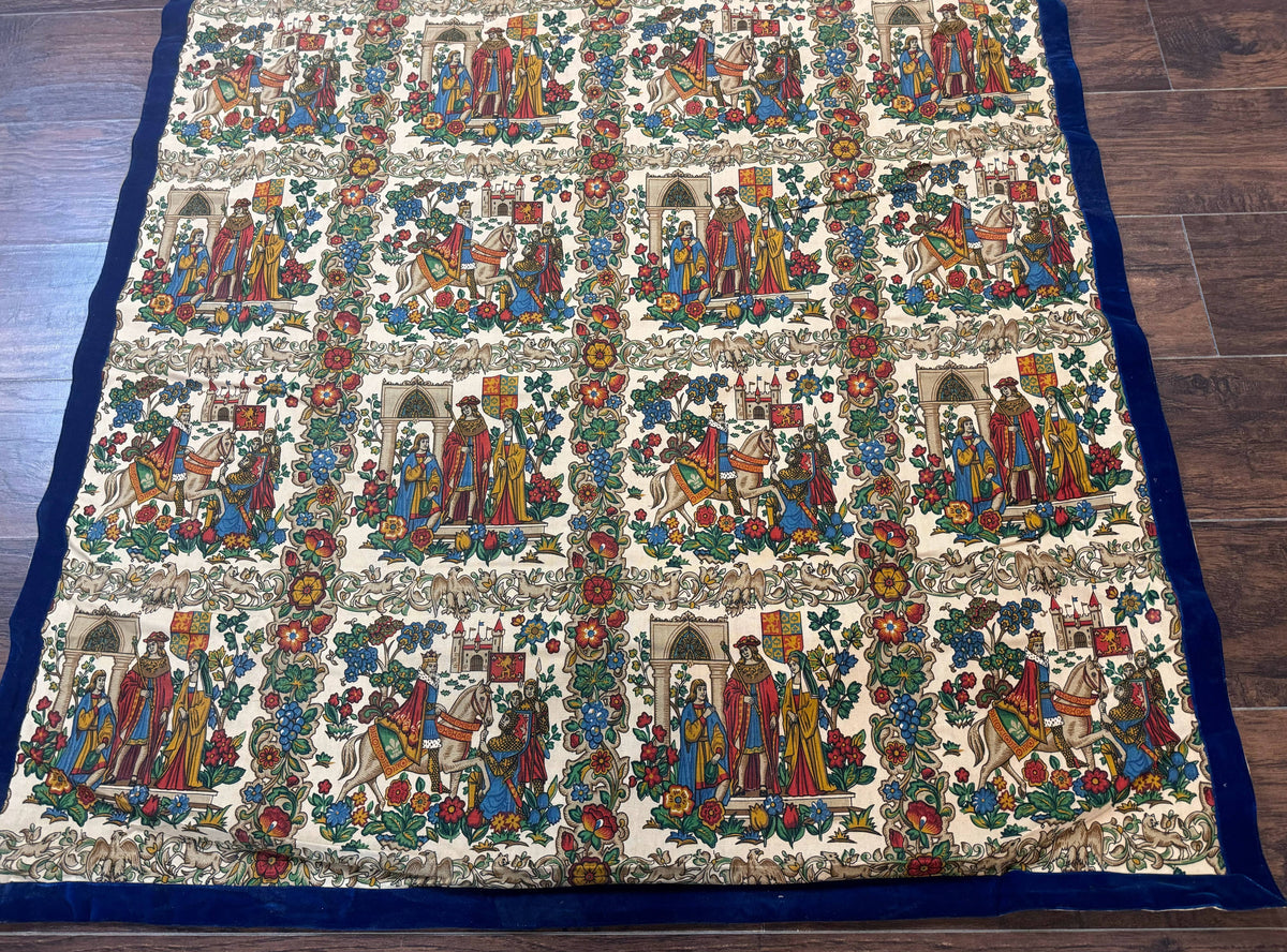 Vintage European Tapestry 4x4, Medievel Design - Jewel Rugs, view 6