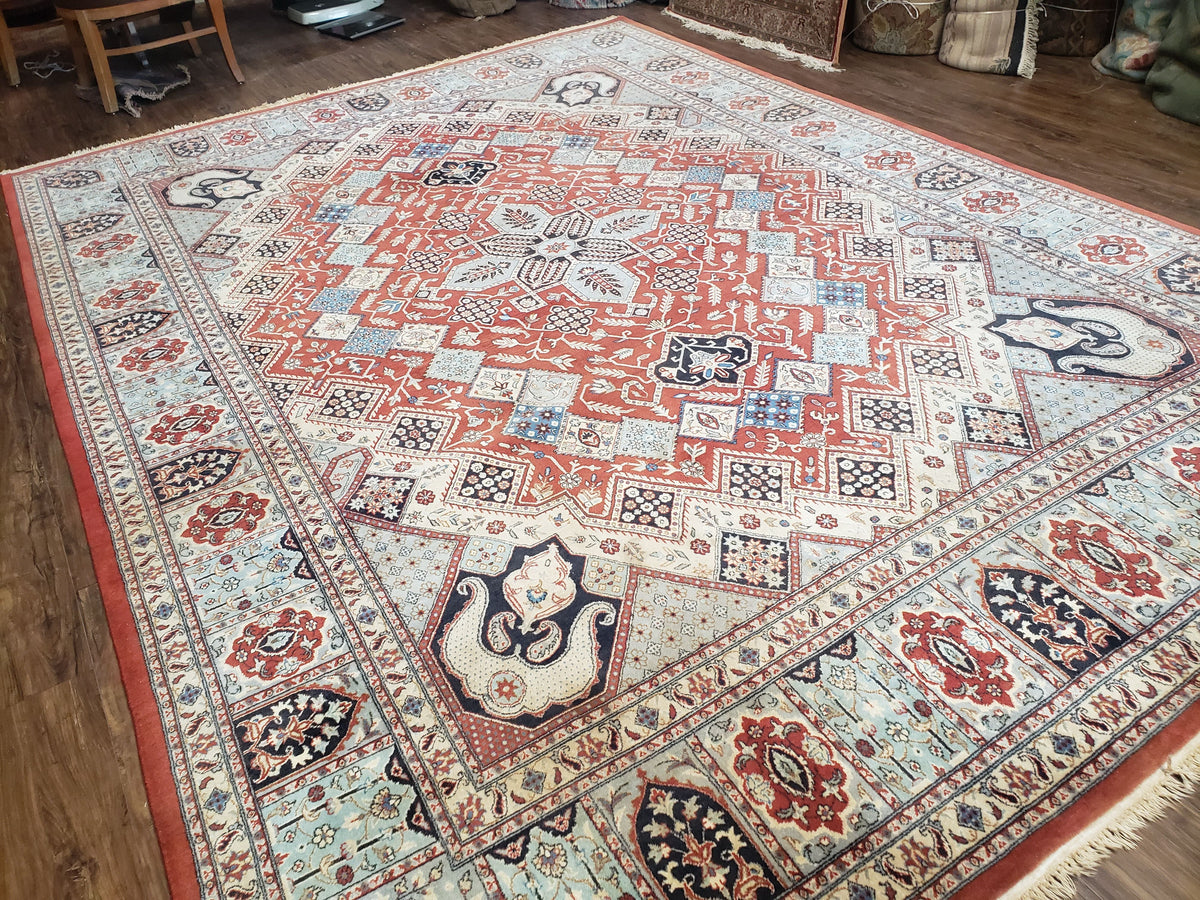 8 x11 Top Quality Veg Dye Turkish Carpet Decorative Handmade Geometric Area Rug - Jewel Rugs, view 12