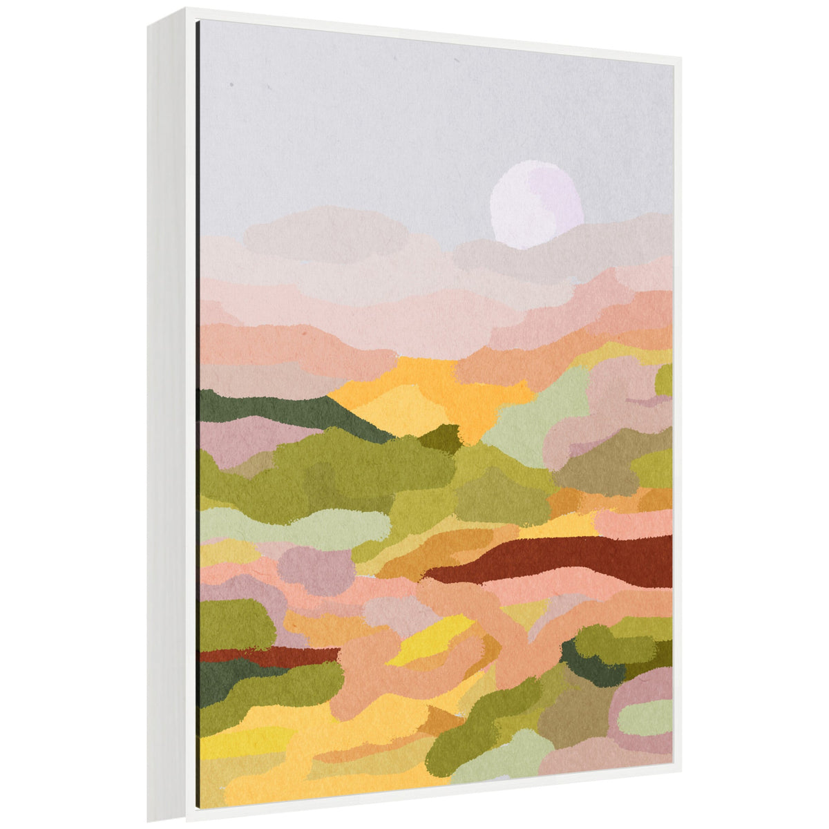 Sylvie Beautiful Landscape Framed Canvas by July Art Prints