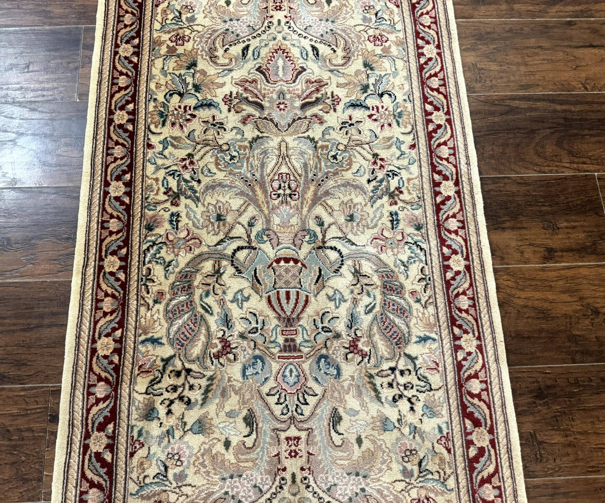 Pakistani Runner Rug 2.8 x 14, Pak Persian Hallway Rug, Cream Color - Jewel Rugs, view 9