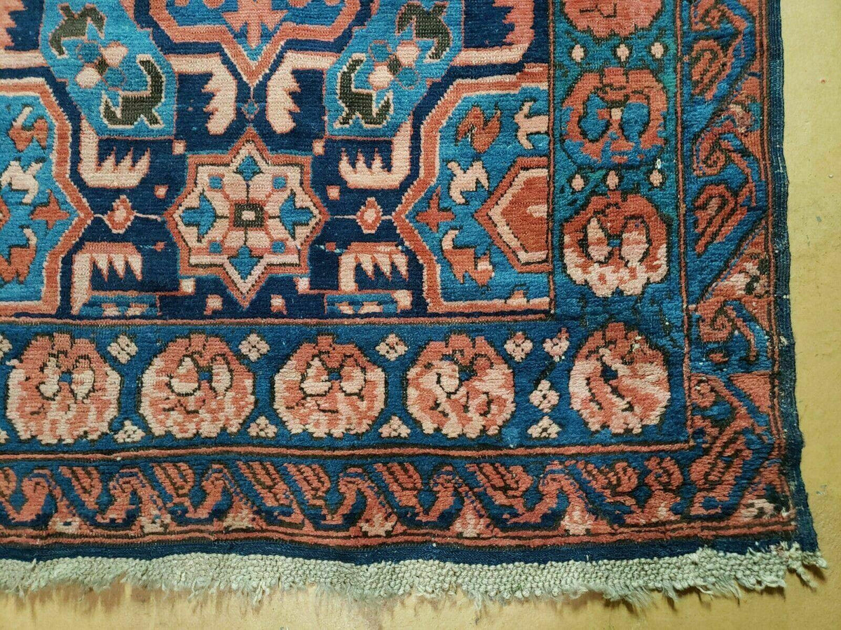 3'10" X 10' Antique Caucasian Seychor Rug Hand Made Wool Carpet Organic Dye Nice - Jewel Rugs, view 9
